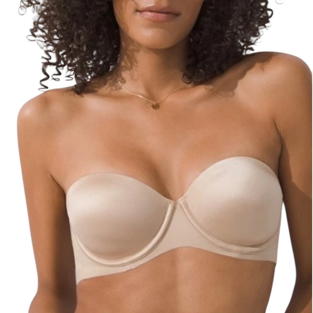 NEW Soma Bra 36C Vanishing Multi-way Strapless Underwire Soft Tan
